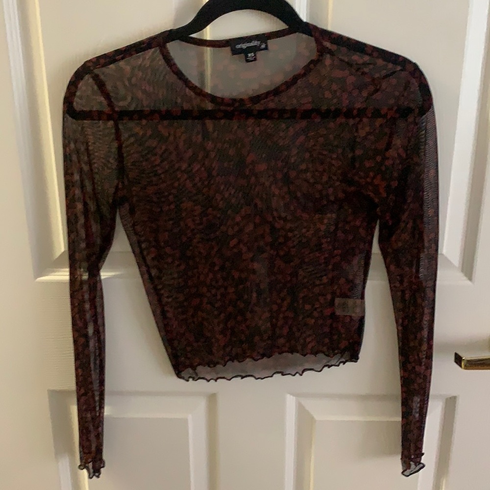 Sheer Tight Crop Top